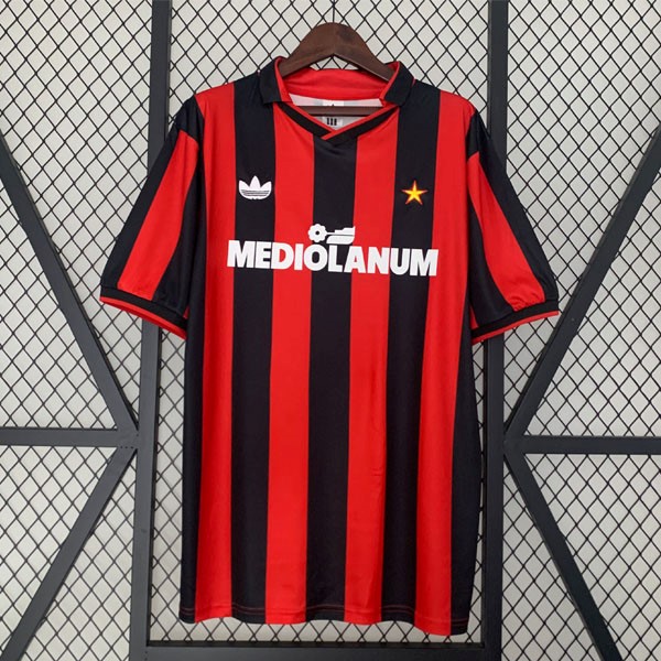 Tailandia Camiseta AC Milan Replica Primera Ropa Retro 1990 1991